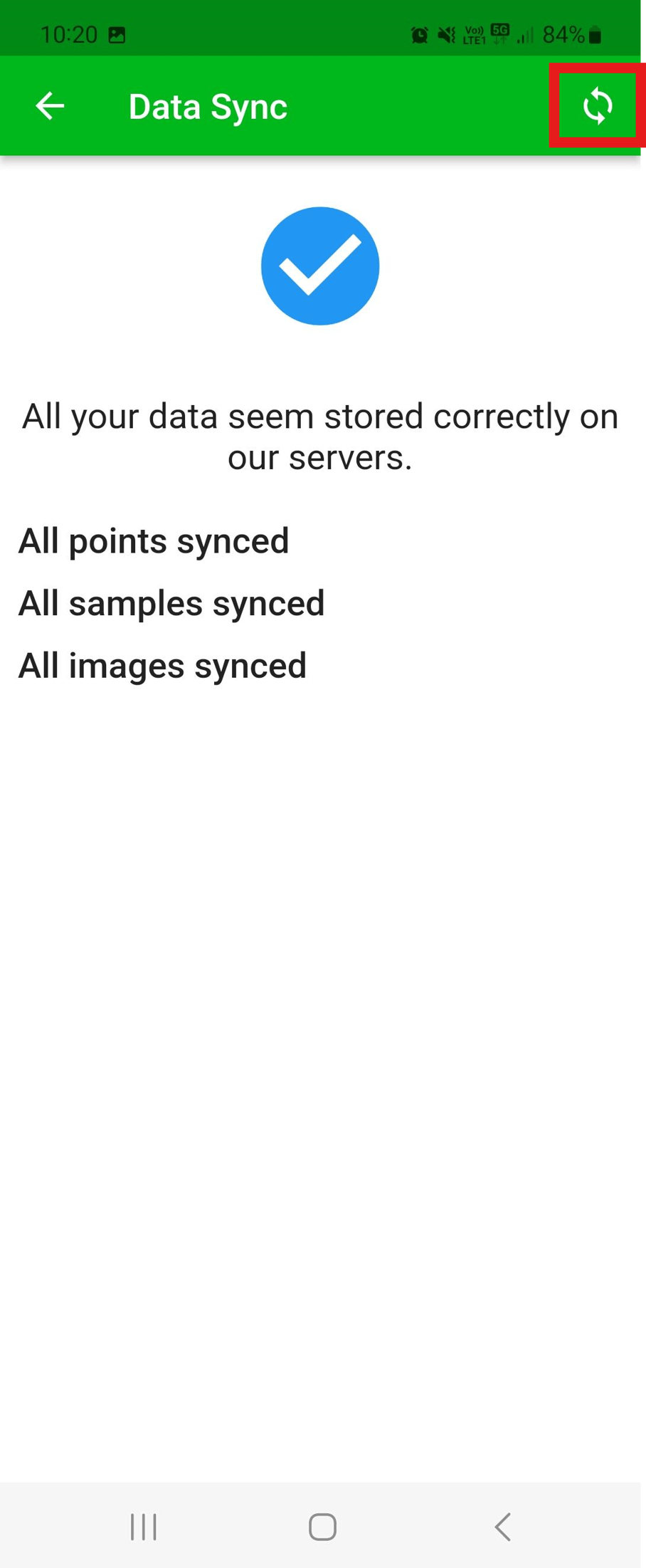 How to data sync with the mobile app