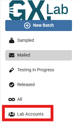 How to add your lab account identifier in GXLab.